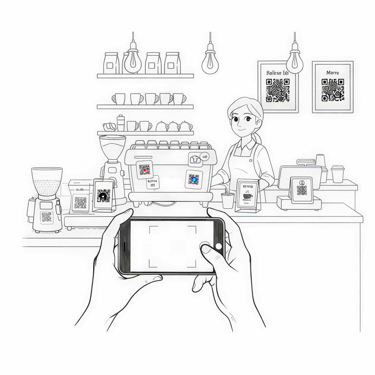 櫃檯貼紙混亂的樣子 1